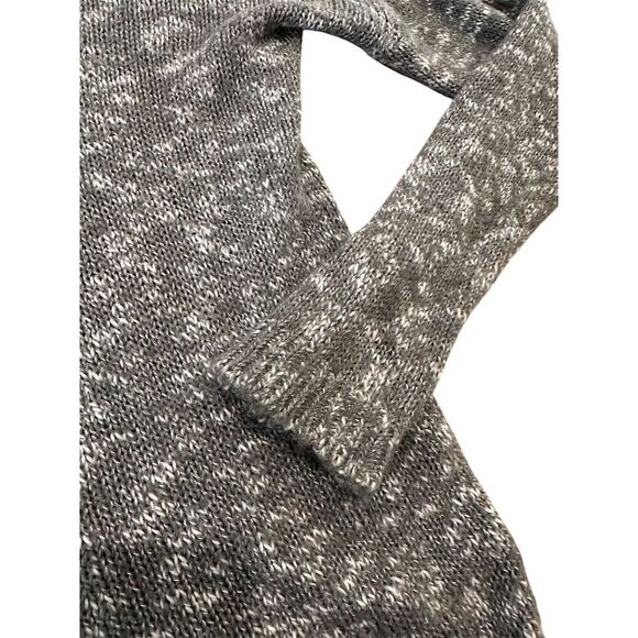Express Women's Gray Wool Blend Sweater M‎ Long Sleeve Shoulder Zip - Picture 5 of 5